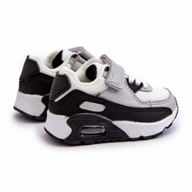 Zapatillas deportivas deportivas velcro gris 2