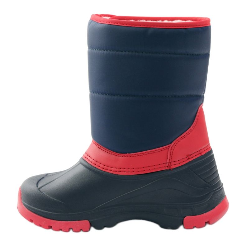 American Club Botas de invierno superligeras americanas rojo azul marino 2