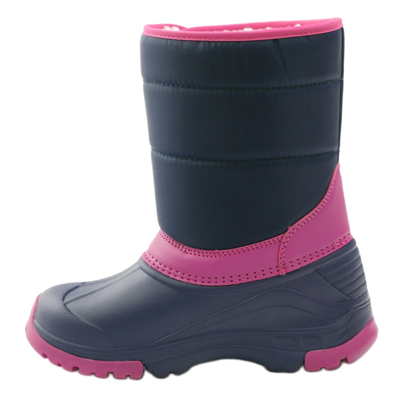Botas de invierno superligeras botas American Club azul marino rosado 1