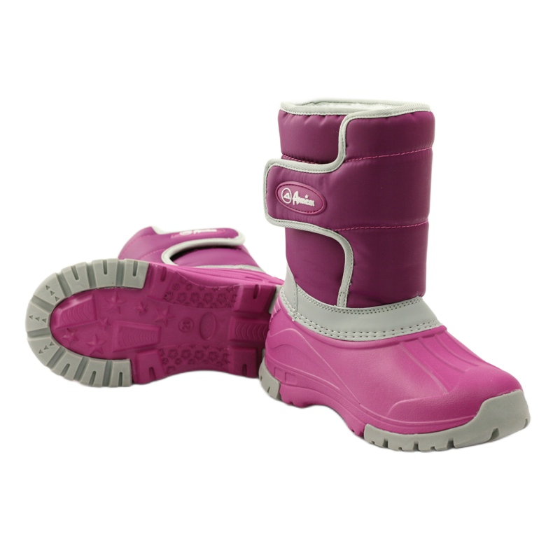 American Club Botas de invierno botas americanas superligeras rosa gris 3