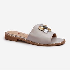 Chanclas Mujer Con Adornos S.Barski KV27-031 Beige 3