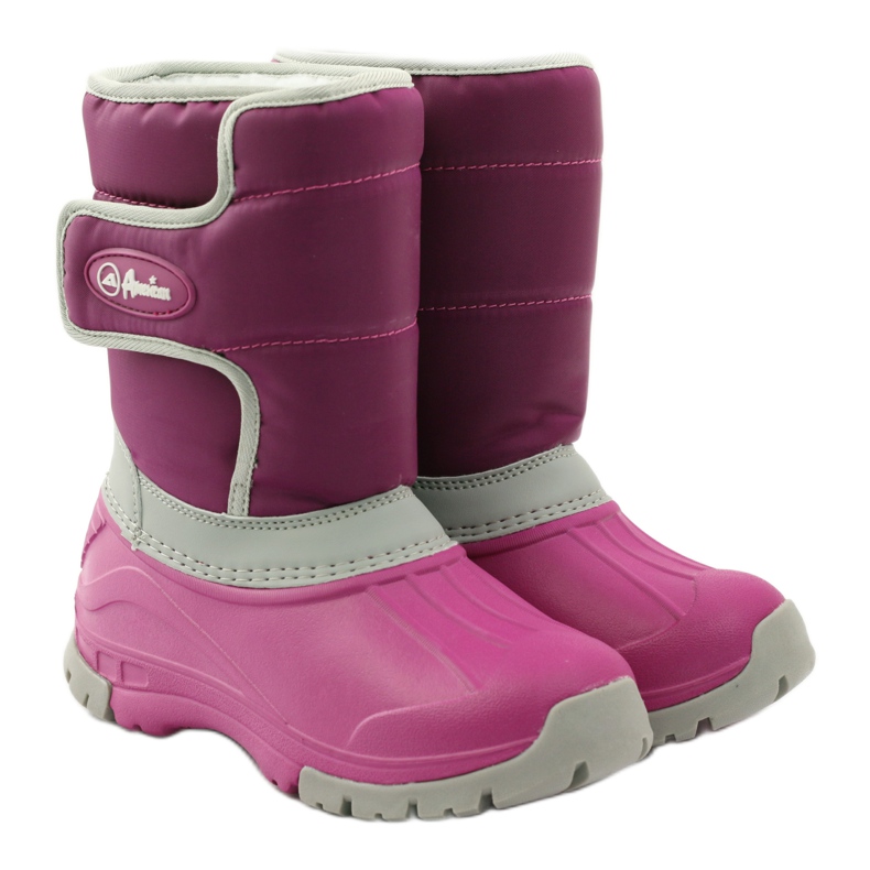 American Club Botas de invierno botas americanas superligeras rosa gris 4