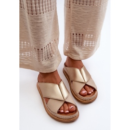 Chanclas Piel Perfilada Maciejka 04986-04 Dorado-Beige 7
