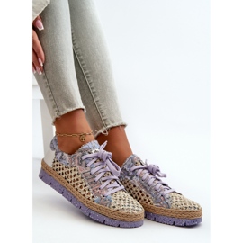 Zapatos Mujer Piel Maciejka 05897-05 Morado púrpura 1