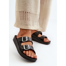 Chanclas Mujer Cómodas Con Hebillas Inblu CP000034 Negro 3