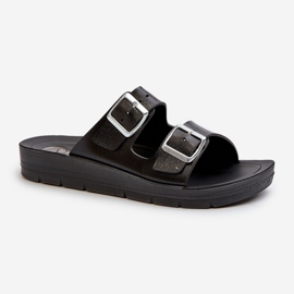 Chanclas Mujer Cómodas Con Hebillas Inblu CP000034 Negro 4