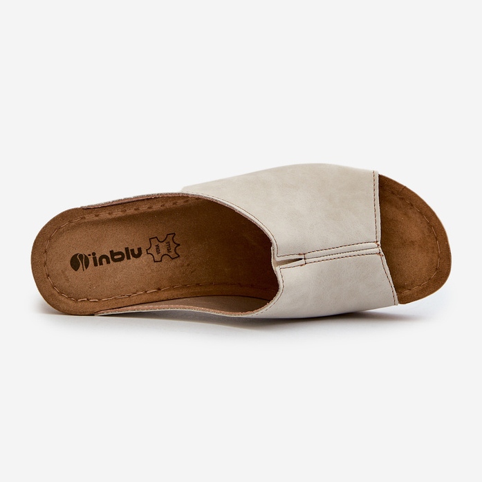 Chanclas de Cuña Cómodas Mujer Inblu NG000002 Beige 1