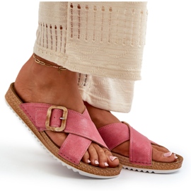 Chanclas Mujer Cómodas Con Hebilla Inblu VO000012 Rosa rosado 9