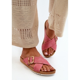 Chanclas Mujer Cómodas Con Hebilla Inblu VO000012 Rosa rosado 5