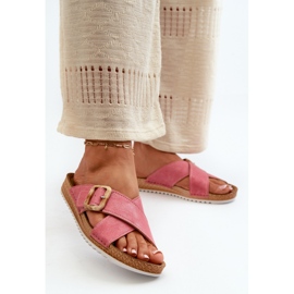Chanclas Mujer Cómodas Con Hebilla Inblu VO000012 Rosa rosado 3