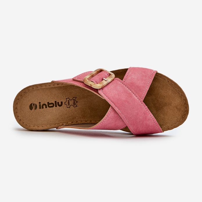 Chanclas Mujer Cómodas Con Hebilla Inblu VO000012 Rosa 1