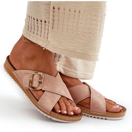 Chanclas de Mujer Cómodas con Hebilla Inblu VO000012 Rosa claro rosado 8