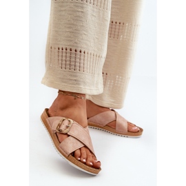Chanclas de Mujer Cómodas con Hebilla Inblu VO000012 Rosa claro rosado 3