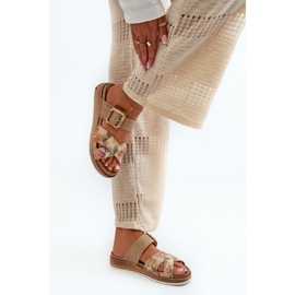 Chanclas de Mujer Cómodas con Hebilla de Flor Inblu GS000051 Marrón 6
