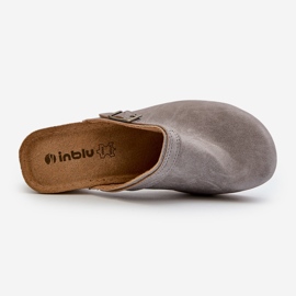 Zuecos Tacón Bajo Mujer Inblu BL000004 Gris 1