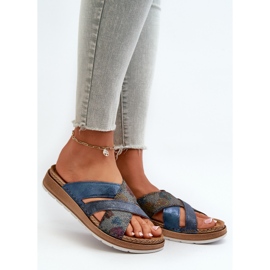 Chanclas Mujer Ligeras Cómodas Inblu GS000052 Azul Marino 2