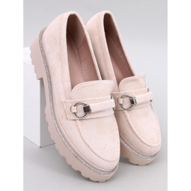 Sheady Mocasines suela alta ante beige 5