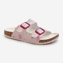 Chanclas Infantiles Con Hebillas De Corazón, Rosa Abiding rosado 4