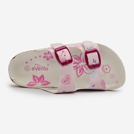 Chanclas Infantiles Con Hebillas De Corazón, Rosa Abiding rosado 1