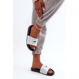 Chanclas Infantiles 4FJMM00FFLIF042-10S Blanco y Negro 8