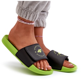 Chanclas de Niño 4FJMM00FFLIM043-72N Negro-Verde 8