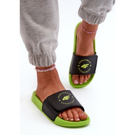 Chanclas de Niño 4FJMM00FFLIM043-72N Negro-Verde 4