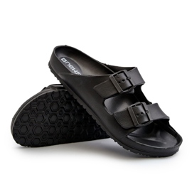 Chanclas de espuma ligera para hombre con hebillas, Avatara negra negro 6