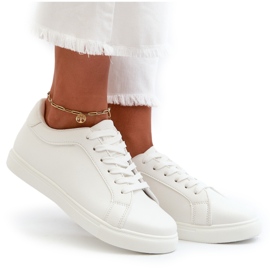 Zapatillas Deportivas Bajas de Mujer Diunna Blancas Zapatillas Deportivas de Piel Ecológica blanco 9