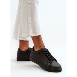 Zapatillas Deportivas Bajas de Mujer Diunna Negras Zapatillas Deportivas Fabricadas en Piel Ecológica negro 5