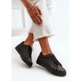 Zapatillas Deportivas Bajas de Mujer Diunna Negras Zapatillas Deportivas Fabricadas en Piel Ecológica negro 6