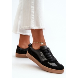Deportivas Mujer Piel Negras Vinceza 7333 negro 5