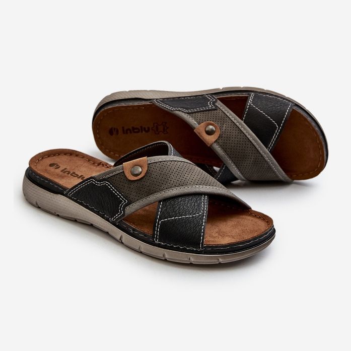 Chanclas Cómodas de Hombre Inblu VI000009 Gris 1