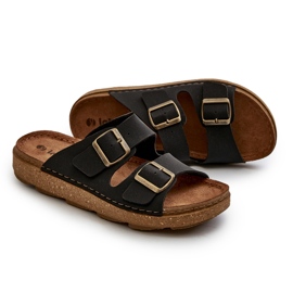 Chanclas de Hombre Ligeras y Cómodas con Hebillas Inblu MT000016 Negro 5