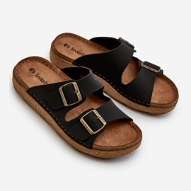 Chanclas de Hombre Ligeras y Cómodas con Hebillas Inblu MT000016 Negro 1
