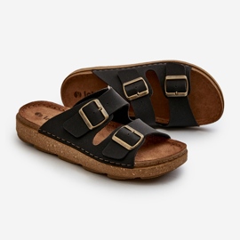 Chanclas de Hombre Ligeras y Cómodas con Hebillas Inblu MT000016 Negro 2