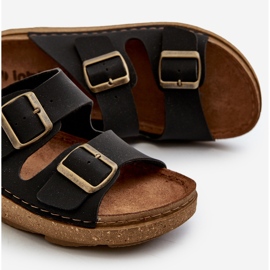 Chanclas de Hombre Ligeras y Cómodas con Hebillas Inblu MT000016 Negro 3