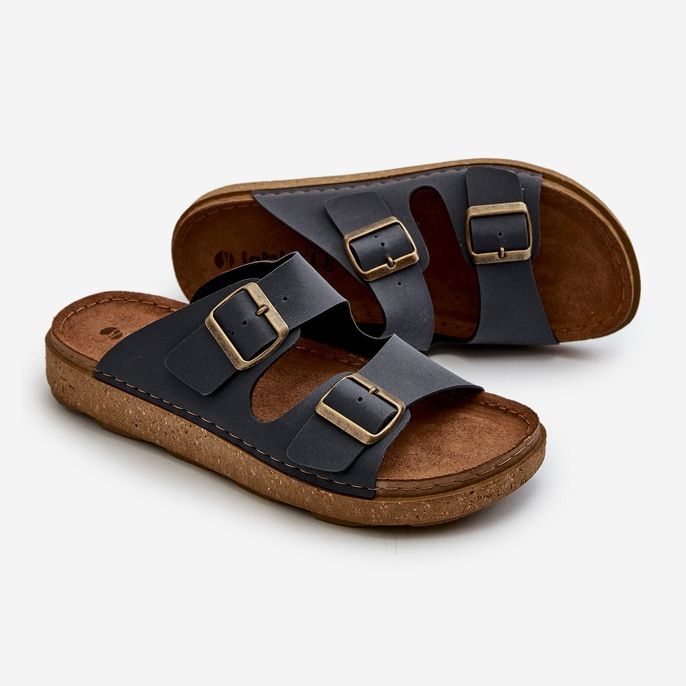 Chanclas de Hombre Ligeras y Cómodas con Hebillas Inblu MT000016 Azul Marino 2 Chanclas de Hombre Ligeras y Cómodas con Hebillas Inblu MT000016 Azul Marino 2