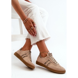 Zazoo N1068 Zapatillas Bajas Mujer Ante, Beige 7