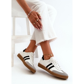Zazoo N1068 Zapatillas Bajas Mujer Piel, Blanco 6