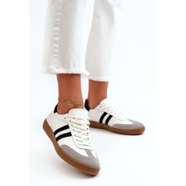 Zazoo N1068 Zapatillas Bajas Mujer Piel, Blanco 2