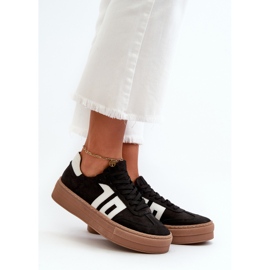 Zazoo N1095S2 Zapatillas Mujer Piel Con Plataforma Negro 1