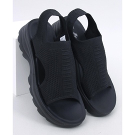 Nicai Sandalias suela deportiva negra negro 1