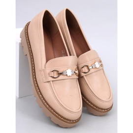 Nivetti Mocasines plataforma beige 1