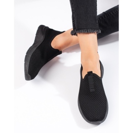 Deportivas de tejido negro 1