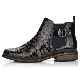 Botas Jodhpur mujer charol Rieker Z4965-90 negro 5