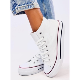 Zapatillas altas de lona Preget White blanco 2