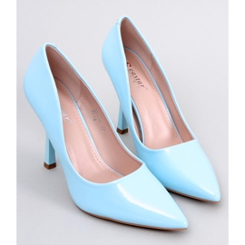 Zapatos de tacón alto lacados Anika Azul para mujer 1