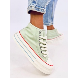 Puell Zapatillas con plataforma en color azul verde 4