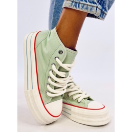 Puell Zapatillas con plataforma en color azul verde 3
