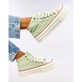 Puell Zapatillas con plataforma en color azul verde 5